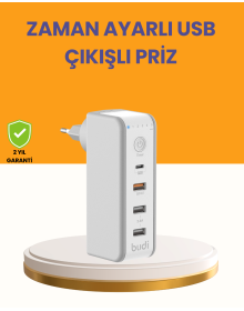 Time Control Charger 30W Fast Charging and Multiple USB Outputs