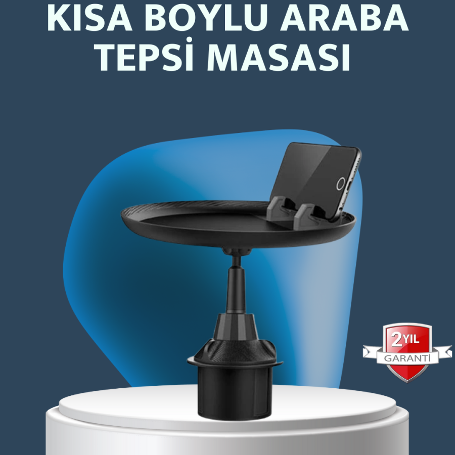 In-Car 360° Adjustable Cup Holder Tray with Large Surface and Phone Stand In-Car 360° Adjustable Cup Holder Tray with Large Surface and Phone Stand