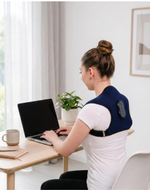 Medically Supported Smart Back Posture Corrector Heated Massage Belt