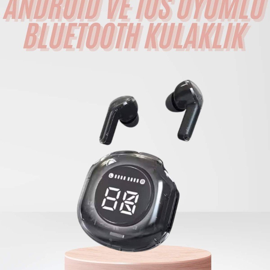 New Generation Bluetooth Headset Touch 5.3 Wireless with Digital Display