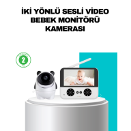 720P Baby Camera Remote Control Night Vision Monitor