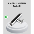 360° Rotatable Faucet Head, 4 Functions, Water Saving and Durable