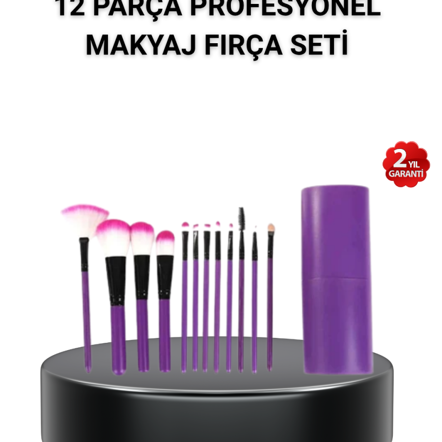12-Piece Professional Makeup Brush Set - Non-shedding Soft Bristles, Ergonomic Design