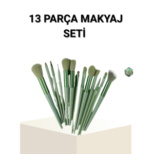13-Piece Professional Makeup Brush Set – Soft Synthetic Bristles, Suitable for All Skin Types