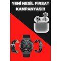 Smart Watch and Headset Set See Notifications Answer Calls ANC Feature Smart Watch and Headset Set See Notifications Answer Calls ANC Feature
