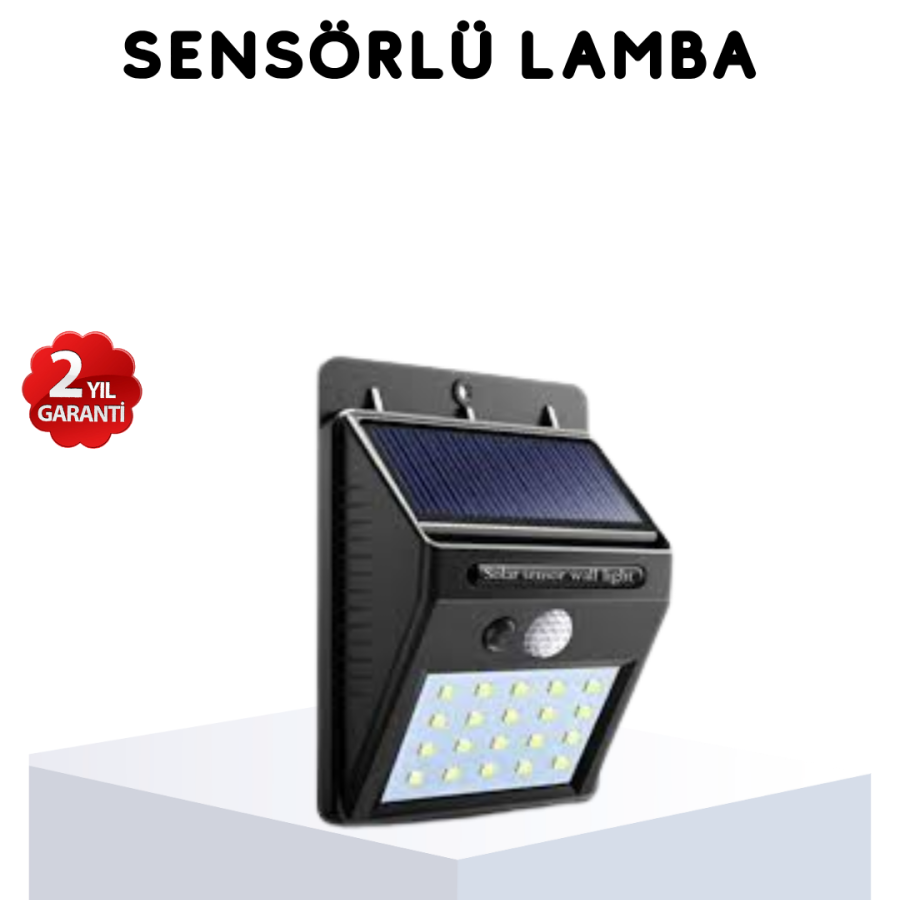 Solar Powered 4 Sided Garden Light with Motion Sensor – IP65 Waterproof, 100 LEDs