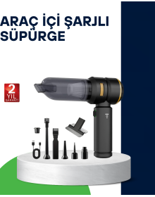 Powerful Vacuum Cleaner for Car Interiors and Small Spaces with Wireless Charging