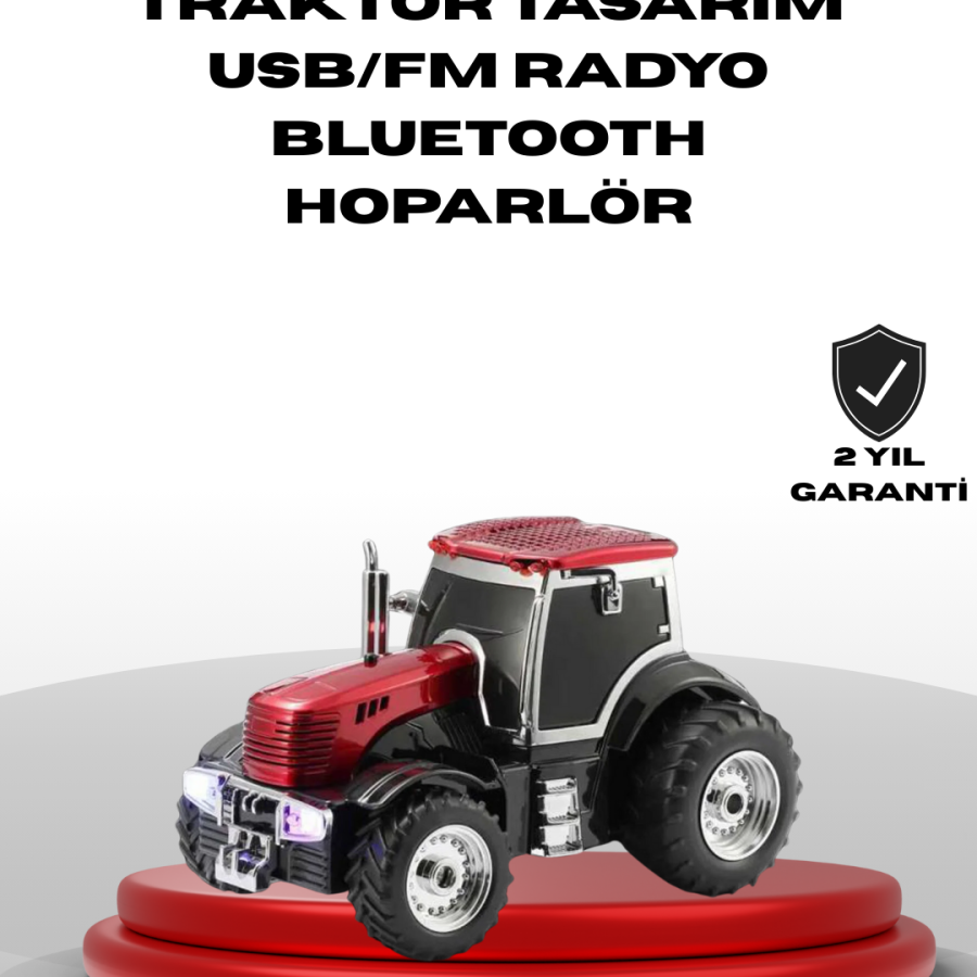 Tractor Design Bluetooth Speaker USB TF AUX FM Radio