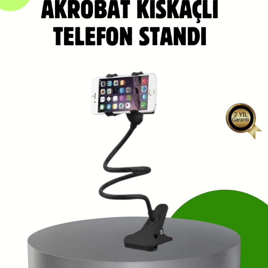 Acrobat Desktop Latched Phone Holder 360 Degree Rotatable