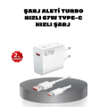 67W Turbo Type-C Fast Charging Adapter – Smart Protection Chip, Fast Charging Supported