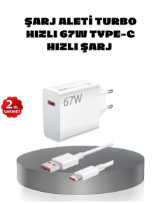 67W Turbo Type-C Fast Charging Adapter – Smart Protection Chip, Fast Charging Supported
