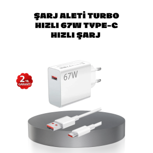 67W Turbo Type-C Fast Charging Adapter – Smart Protection Chip, Fast Charging Supported