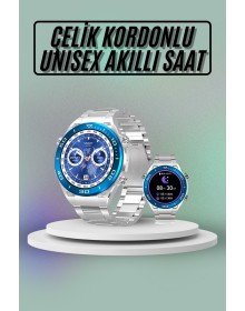 Smart Watch Steel Strap Amoled Screen Android and IOS Compatible Able to Answer Calls