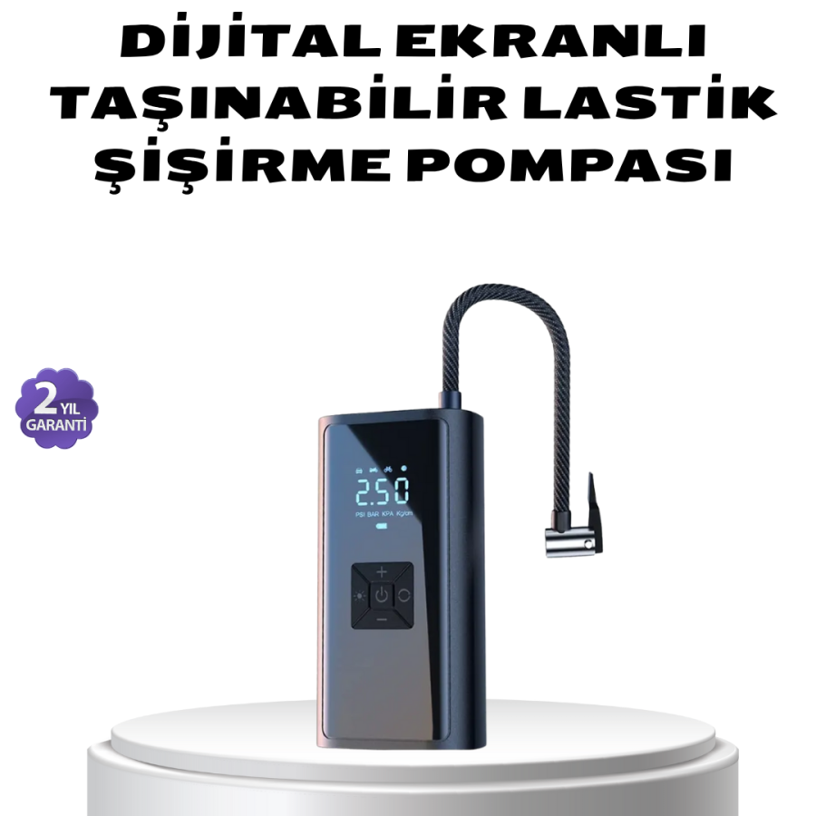 Wireless Digital Tire Inflator Pump 80W with LED Light Wireless Digital Tire Inflator Pump 80W with LED Light