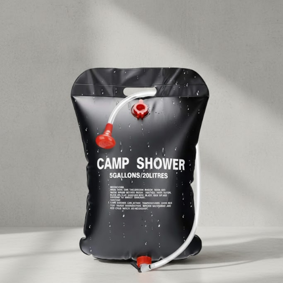 Solar Camping Shower 20 Liter Portable Outdoor Shower System with Transparent Water Level