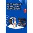 Smart Watch with 3 Bands for Women and Bluetooth Headphone Touch Control with Digital Display Powerbank