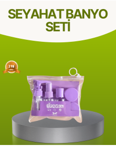 Travel Bath Set 5 Pieces with Transparent Carrying Bag 30 ml
