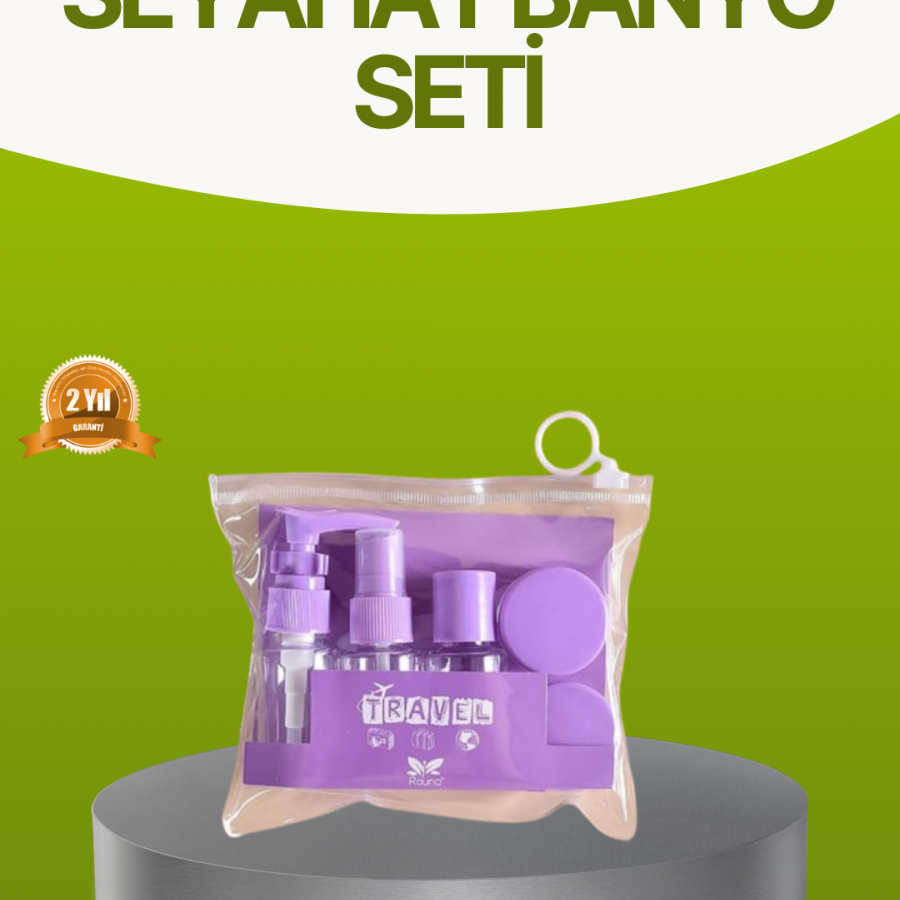 Travel Bath Set 5 Pieces with Transparent Carrying Bag 30 ml