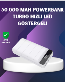 50000mAh High Capacity Powerbank with Fast Charging and LED Display