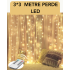 3x3 Meters Curtain LED Light – Party and Garden Decoration