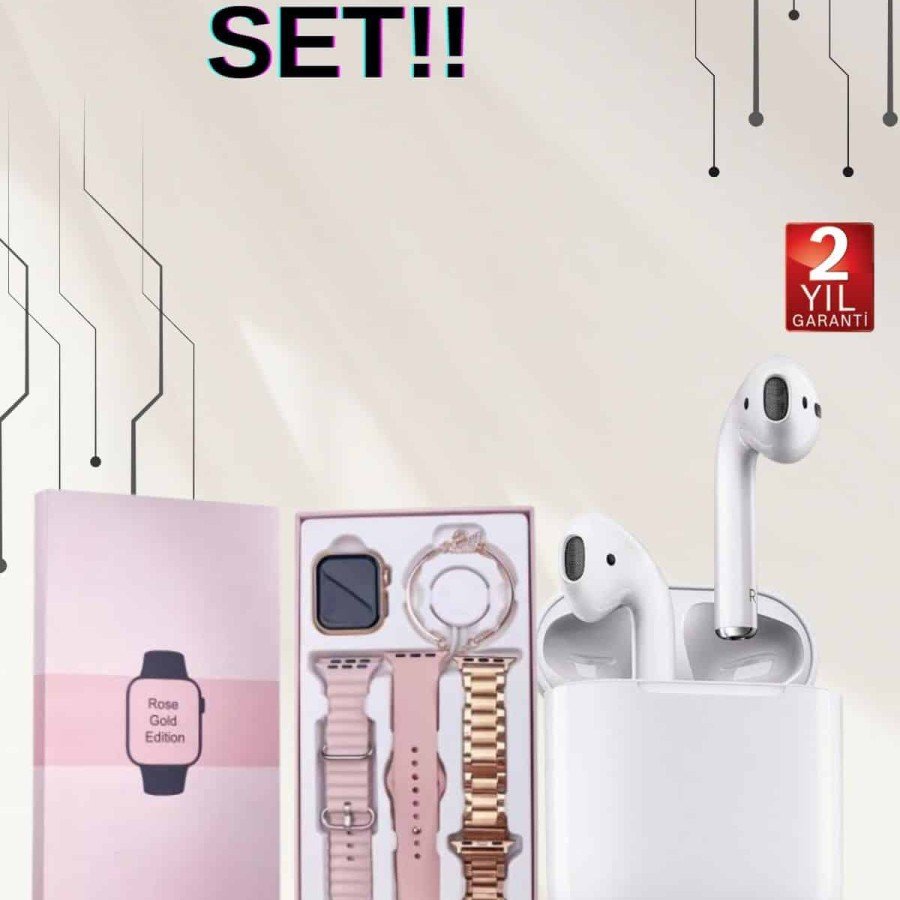 3-Band Touch Screen Smart Watch and 2nd Generation Wireless Bluetooth Headset ANC/ENC 3-Band Touch Screen Smart Watch and 2nd Generation Wireless Bluetooth Headset ANC/ENC
