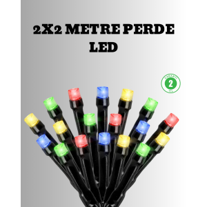 2x2 Meter Battery Operated Curtain LED Light – 8 Modes Decorative