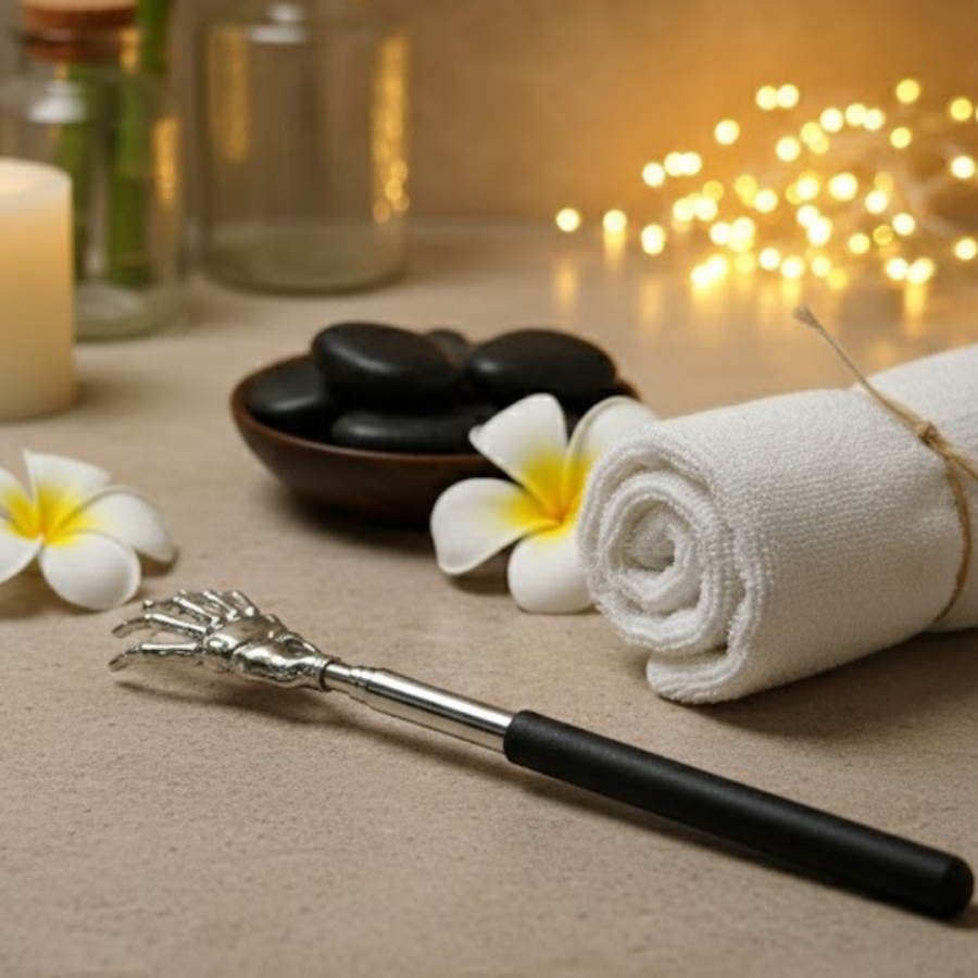 Telescopic Back Scratcher Adjustable Length and Ergonomic Design