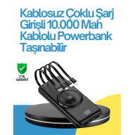 10000mAh Wireless and Fast Charging Supported Powerbank – Portable Charging Power