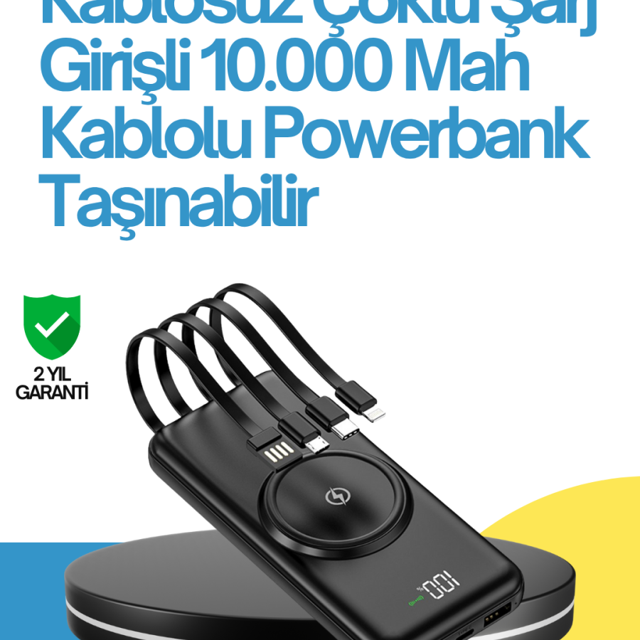 10000mAh Wireless and Fast Charging Supported Powerbank – Portable Charging Power 10000mAh Wireless and Fast Charging Supported Powerbank – Portable Charging Power