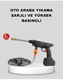 Cordless Car Washing Machine 21V Portable with Strong Pressure and Dual Battery