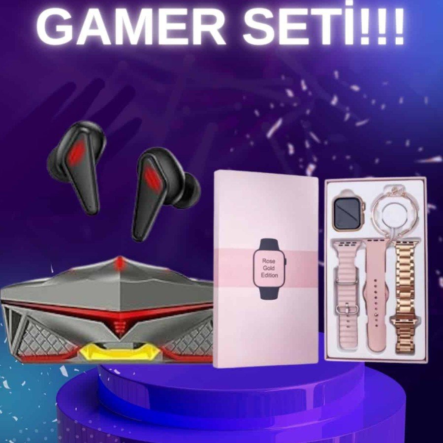 New Generation Pink Touch Screen Smart Watch and Headset Wireless Bluetooth Headset
