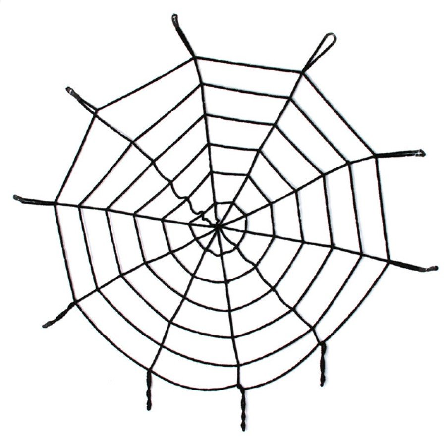 1.50 Meters Black Giant Spider Web Decoration 1.50 Meters Black Giant Spider Web Decoration