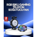 RGB Light Phone Cooler Fan Cooler Super Fast Cooling