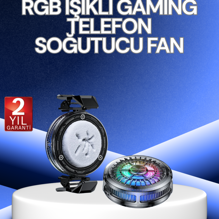 RGB Light Phone Cooler Fan Cooler Super Fast Cooling
