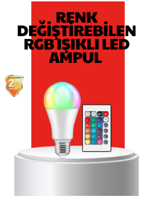 RGB Remote Controlled LED Bulb 16 Colors A Quality Original