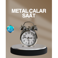 Decorative Round Silver Silent Lighted Table Top Alarm Clock with Alarm and Stylish Design