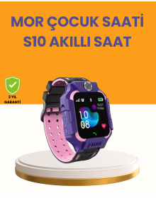 S10 Purple Smart Children's Watch with Location Tracking and Security Features