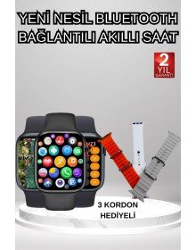 Smart Watch Call Call See Notification Sleep and Health Tracking Pulse Meter 3 Bands Gift
