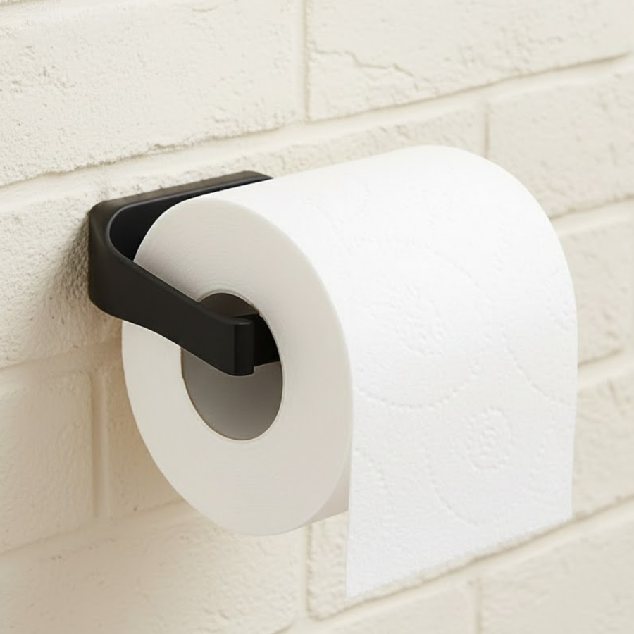 Stylish Design Black Toilet Paper Rack Napkin Holder