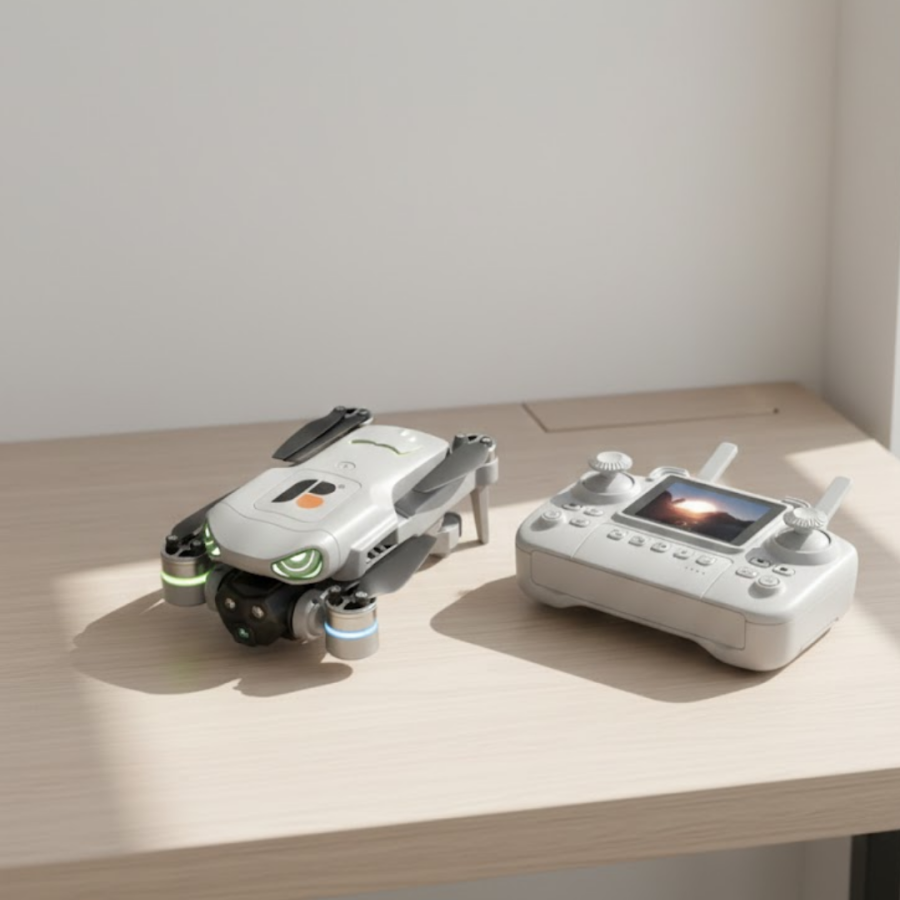 Foldable Drone with Dual Camera Smart Obstacle Detection