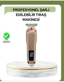 Professional 7000RPM Hair Clipper – Type-C Rechargeable, LCD Display, 4-Level Setting