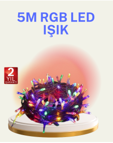 5 Meters LED Light Decorative Lighting with 50 Bulbs with Transparent Cable