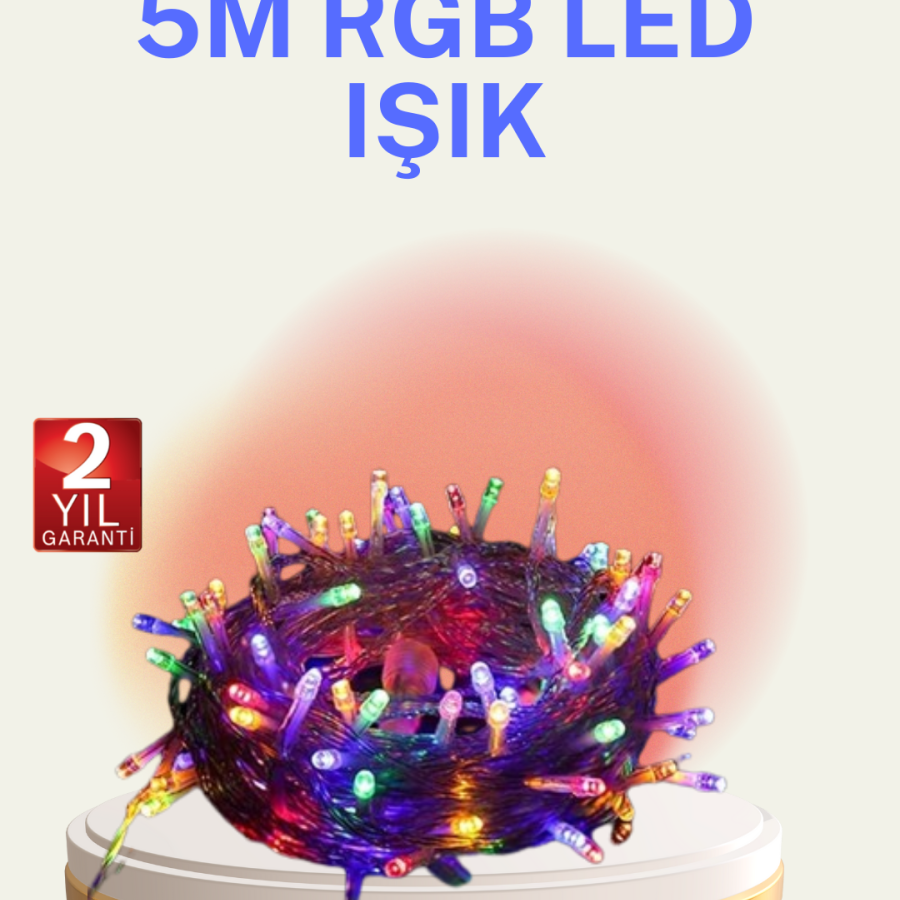 5 Meters LED Light Decorative Lighting with 50 Bulbs with Transparent Cable 5 Meters LED Light Decorative Lighting with 50 Bulbs with Transparent Cable