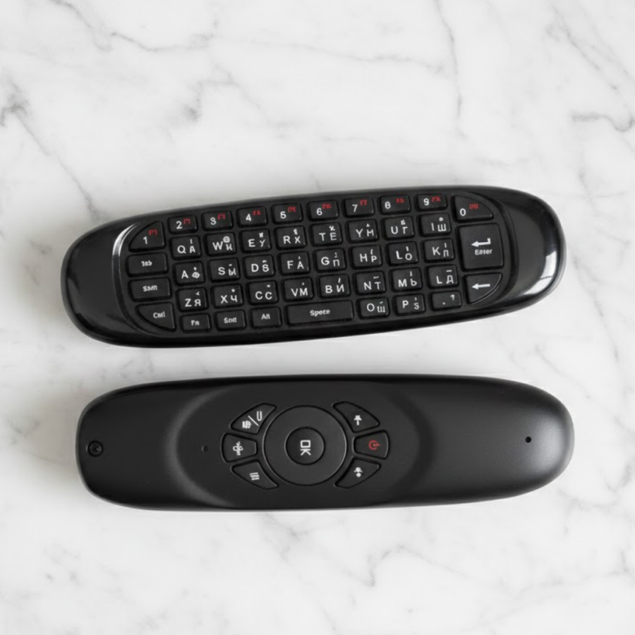 Mini Keyboard with Wireless Air Mouse Gyroscope Supported Remote Control