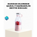 Wireless Portable Mini Blender – USB Rechargeable, 1200mAh