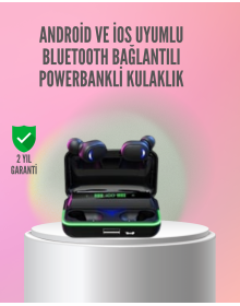 Bluetooth 5.1 Headset with Powerbank for Gaming and Music
