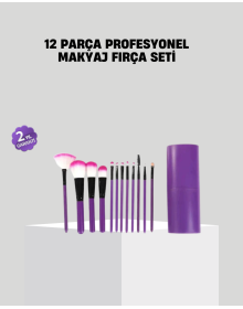 12-Piece Professional Makeup Brush Set Ultra Soft Synthetic Bristles