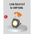Multifunctional Keychain Flashlight – Mini Flashlight with Powerful LED Light, Rechargeable, Whistle and Screwdriver