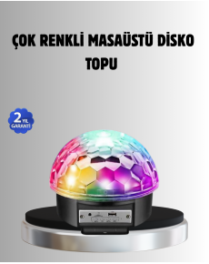 Bluetooth Controlled Desktop Disco Ball Light – Colorful LED Light Show and Remote Control