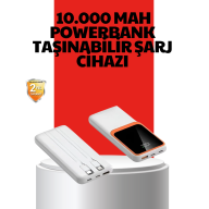 10000 mAh Portable Powerbank – Dual Output Type-C and Lightning Compatible
